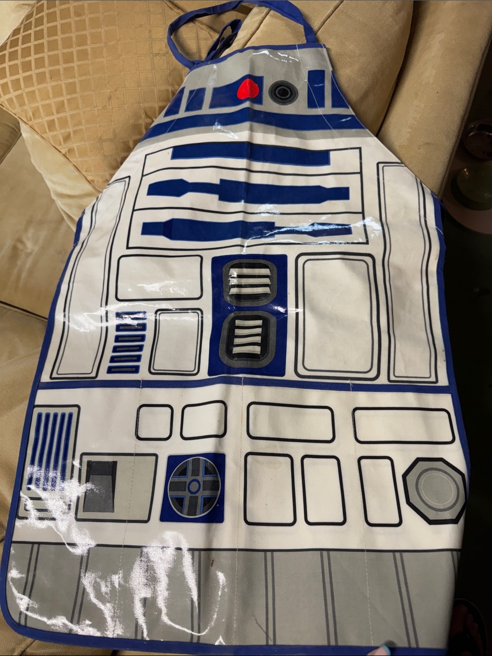 Adult R2-D2 Blue and White Pajama Apron